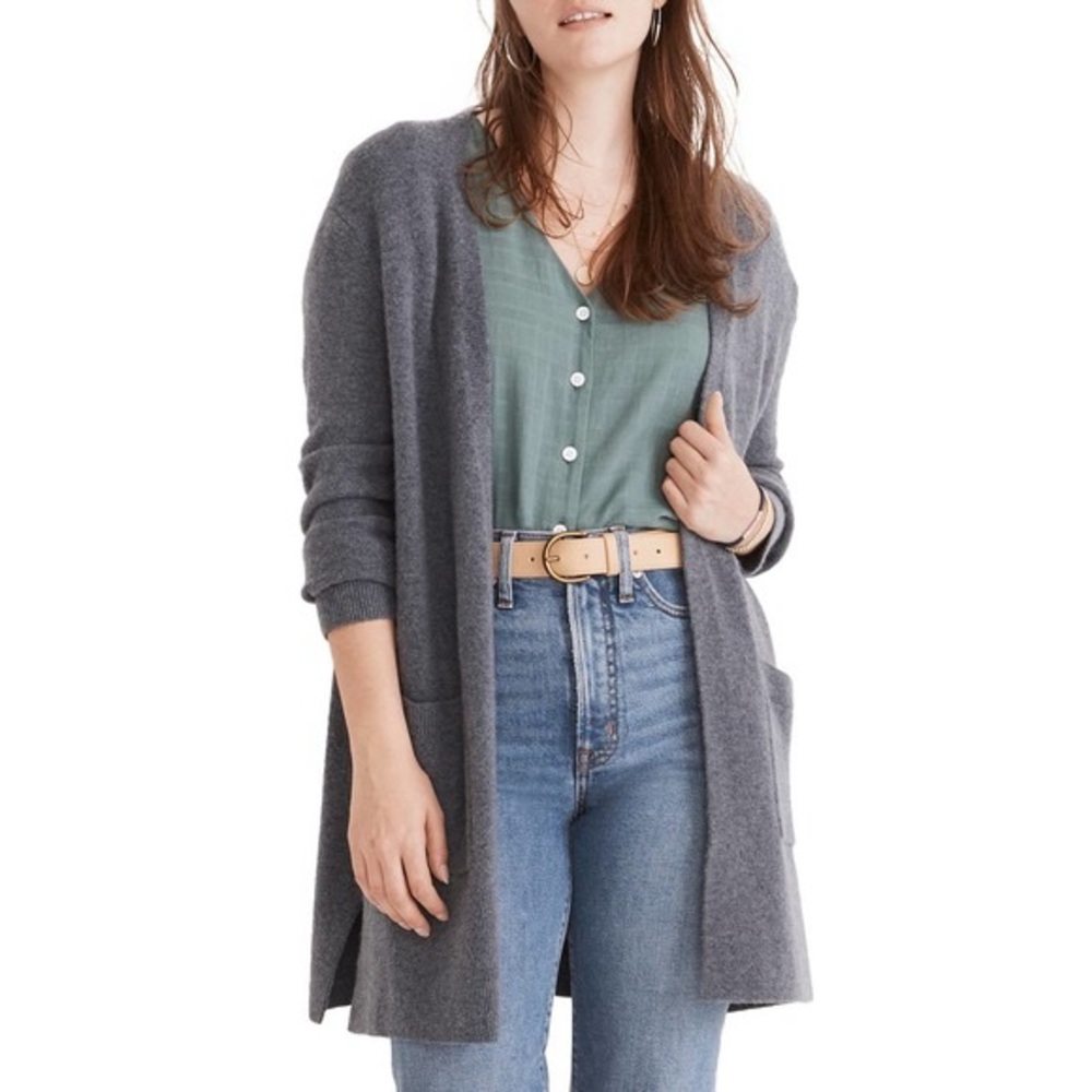 Madewell Long Knit Open Cardigan